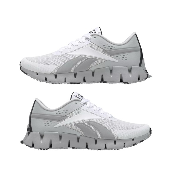 Reebok White and Gray Running Shoes - Picture 2 of 10